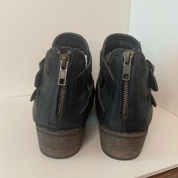 UGG Patsy Black Ankle Boots - Picture 8 of 9